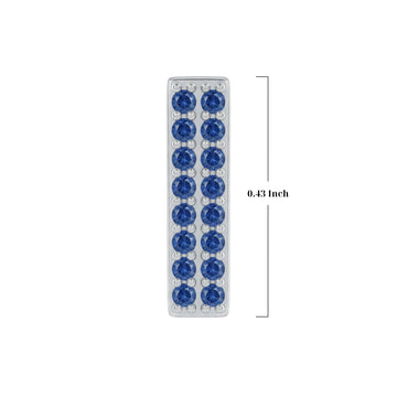 Blue Letter I / Iota Charm