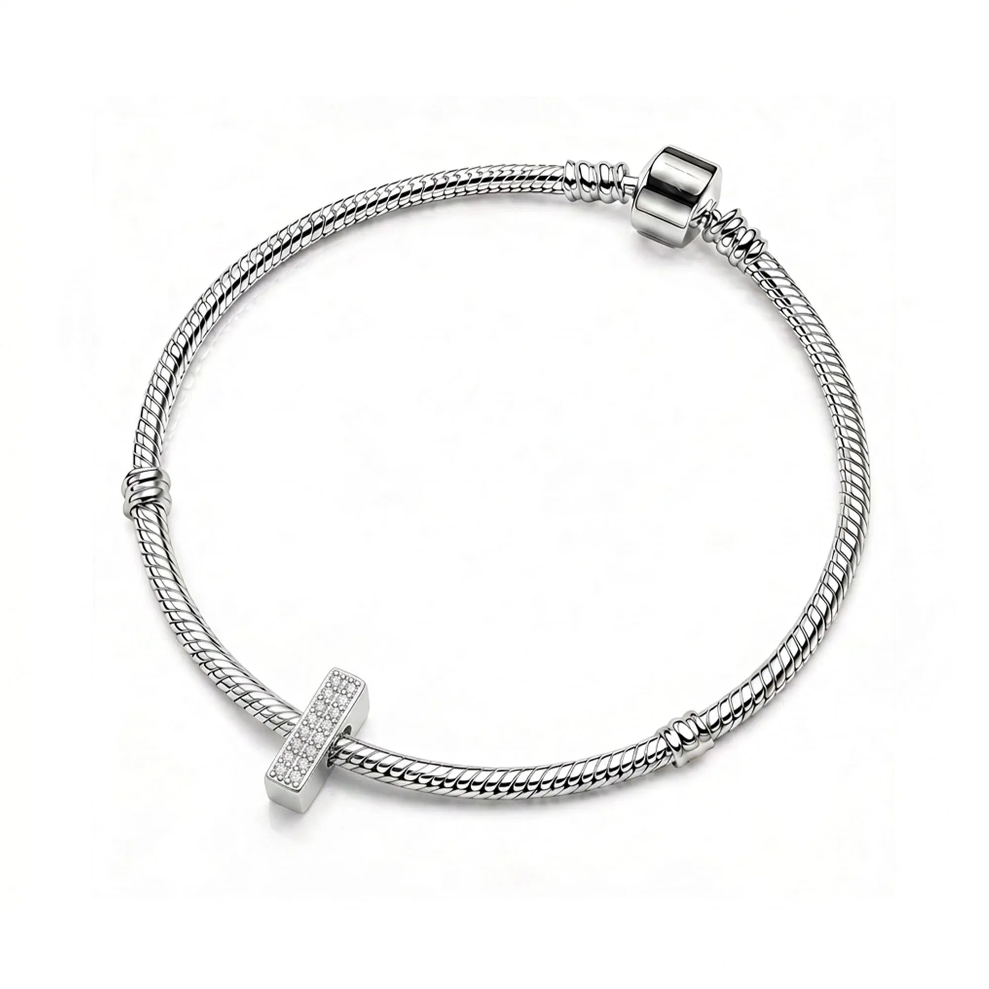 Silver Letter I / Iota Charm