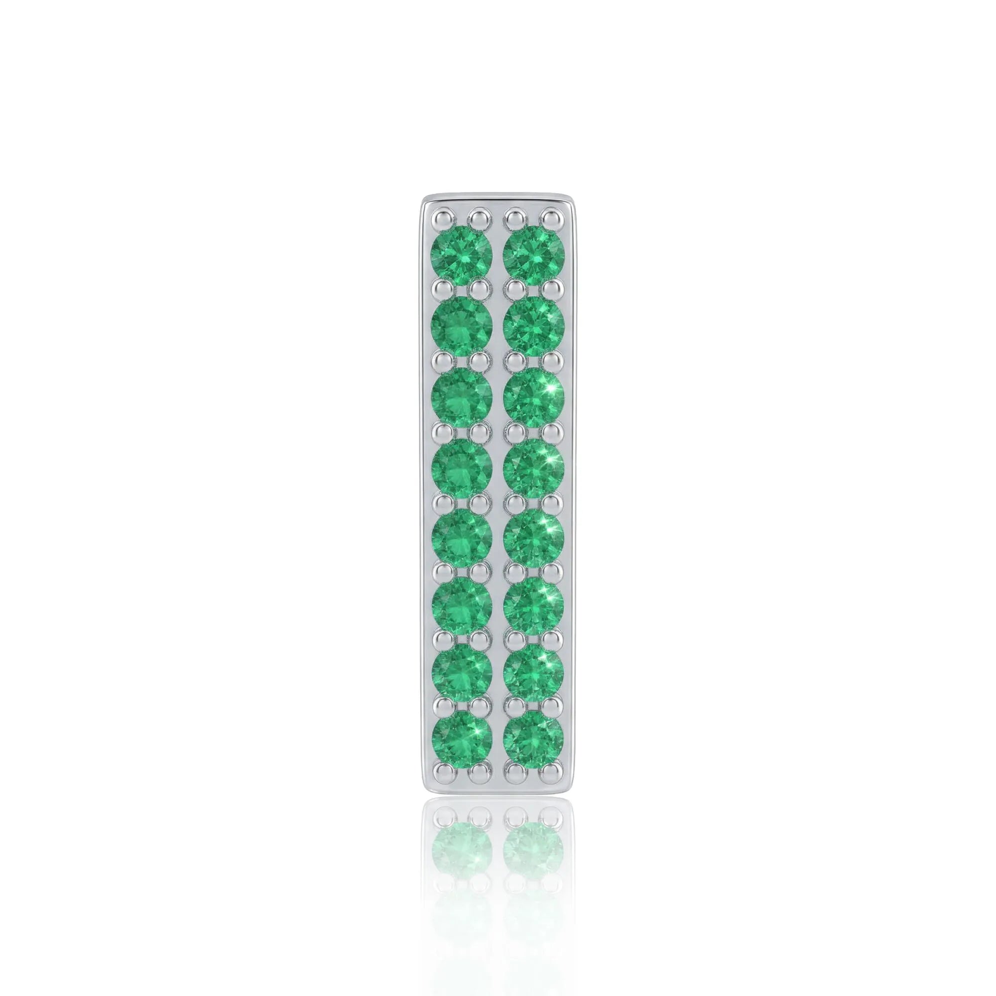 Green Letter I / Iota Charm