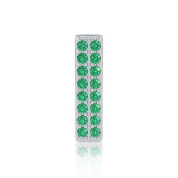 Green Letter I / Iota Charm