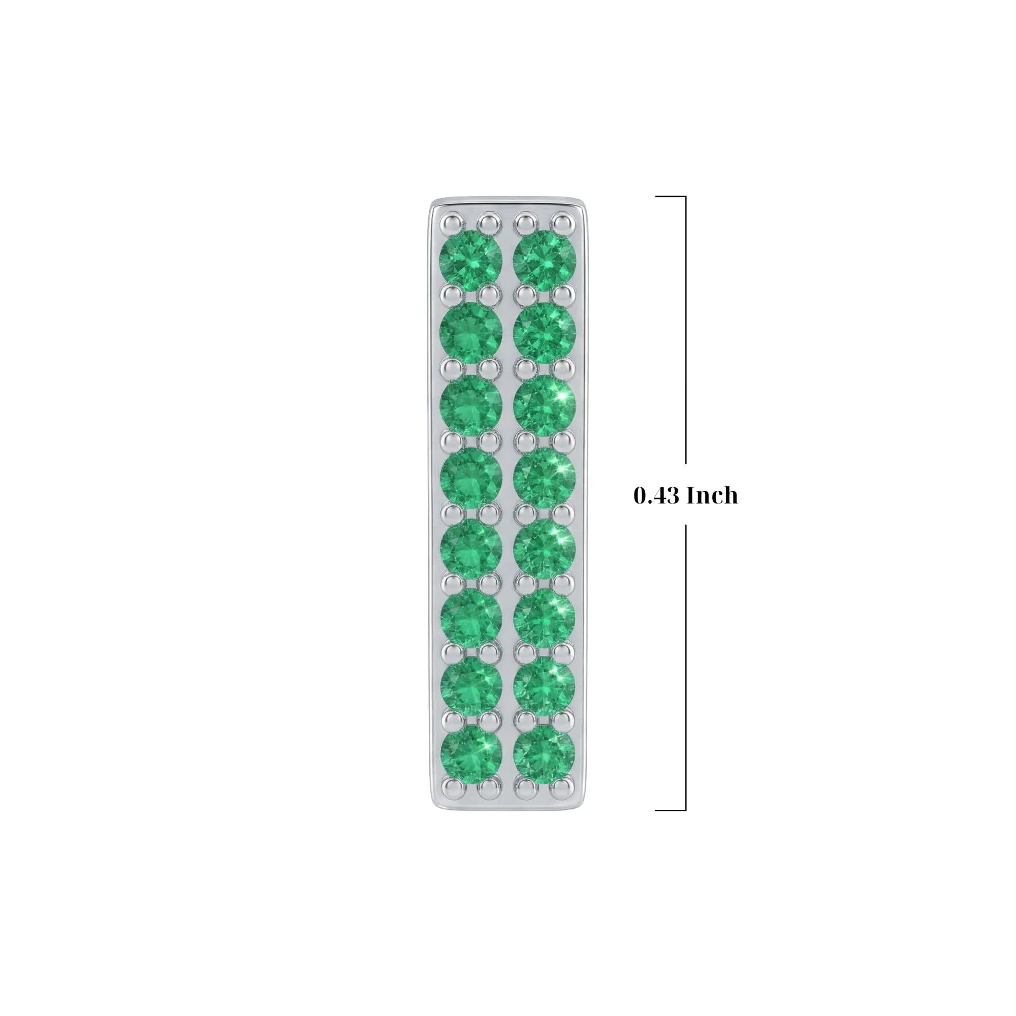 Green Letter I / Iota Charm
