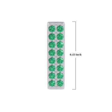 Green Letter I / Iota Charm