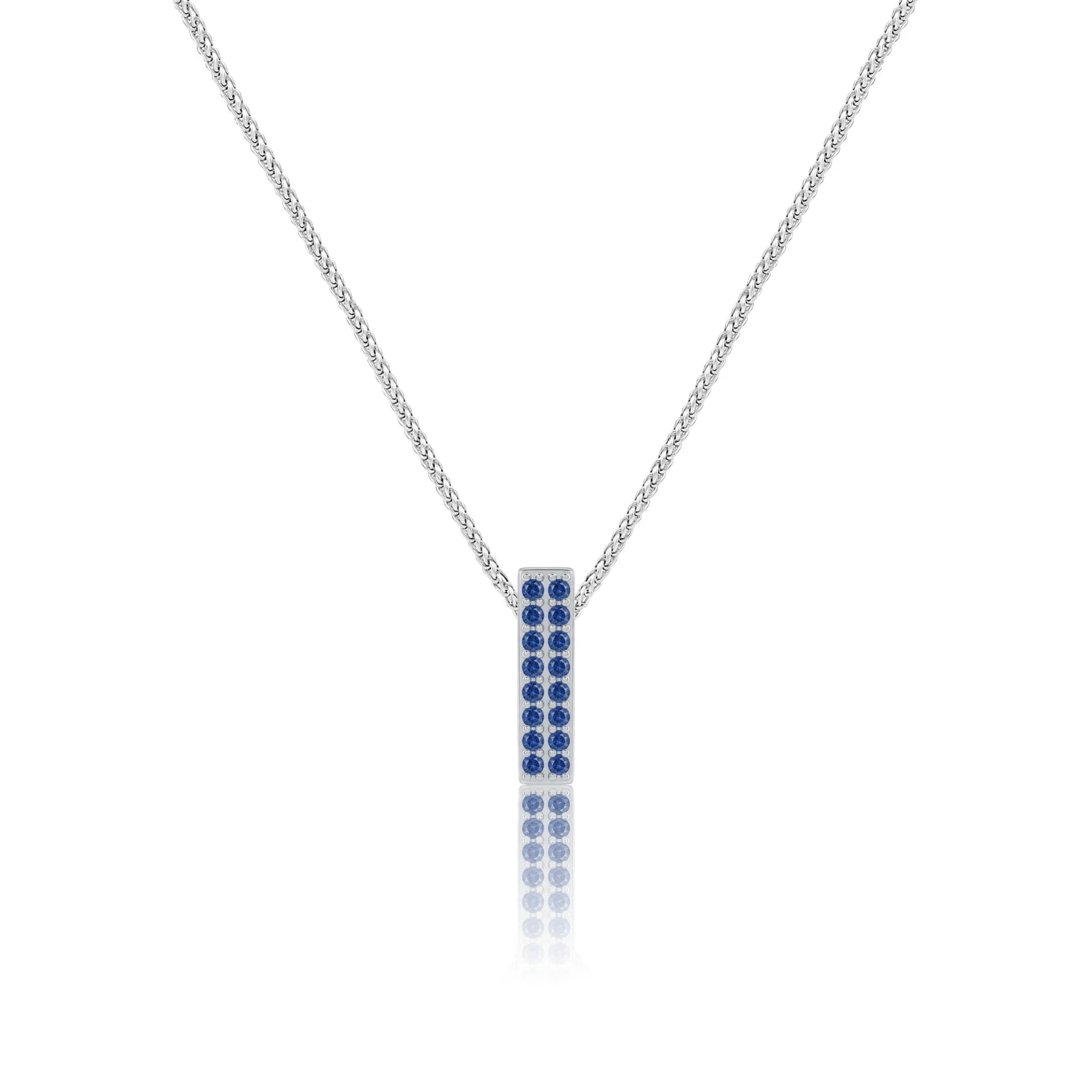 Blue Letter I / Iota Charm