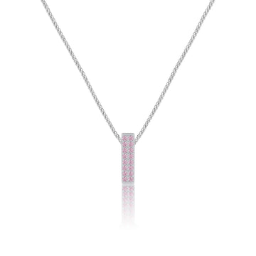 Pink Letter I / Iota Charm