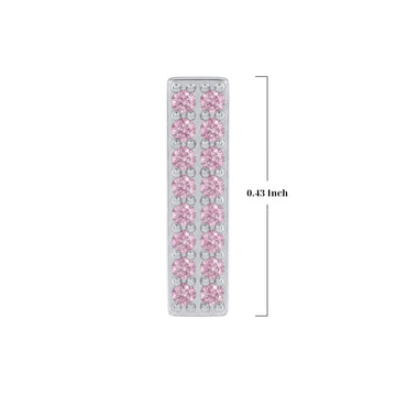 Pink Letter I / Iota Charm