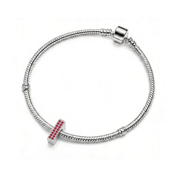 Red Letter I / Iota Charm