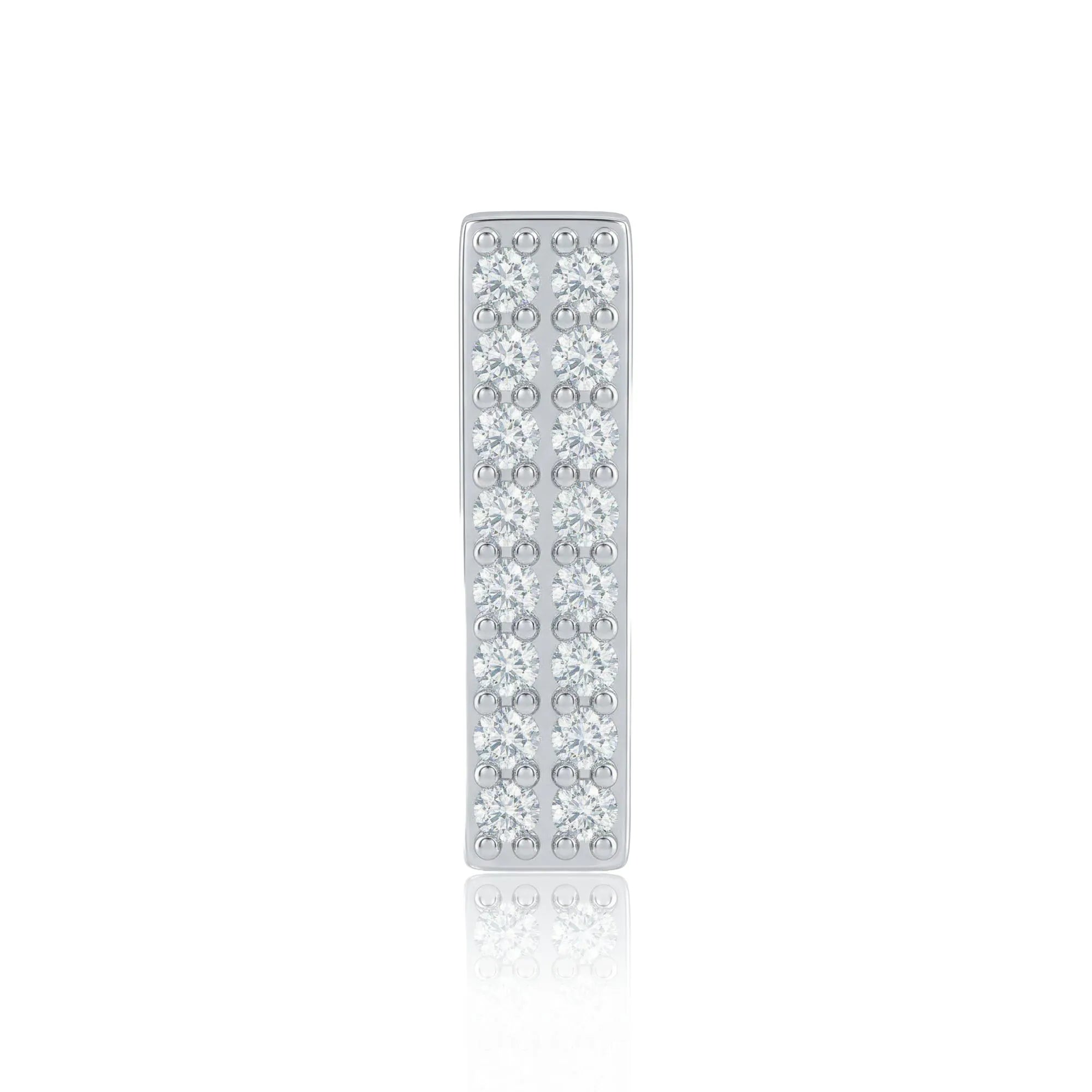 Silver Letter I / Iota Charm