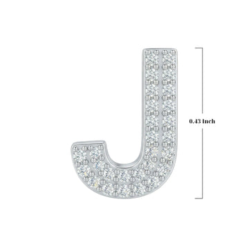 Silver Letter J Charm