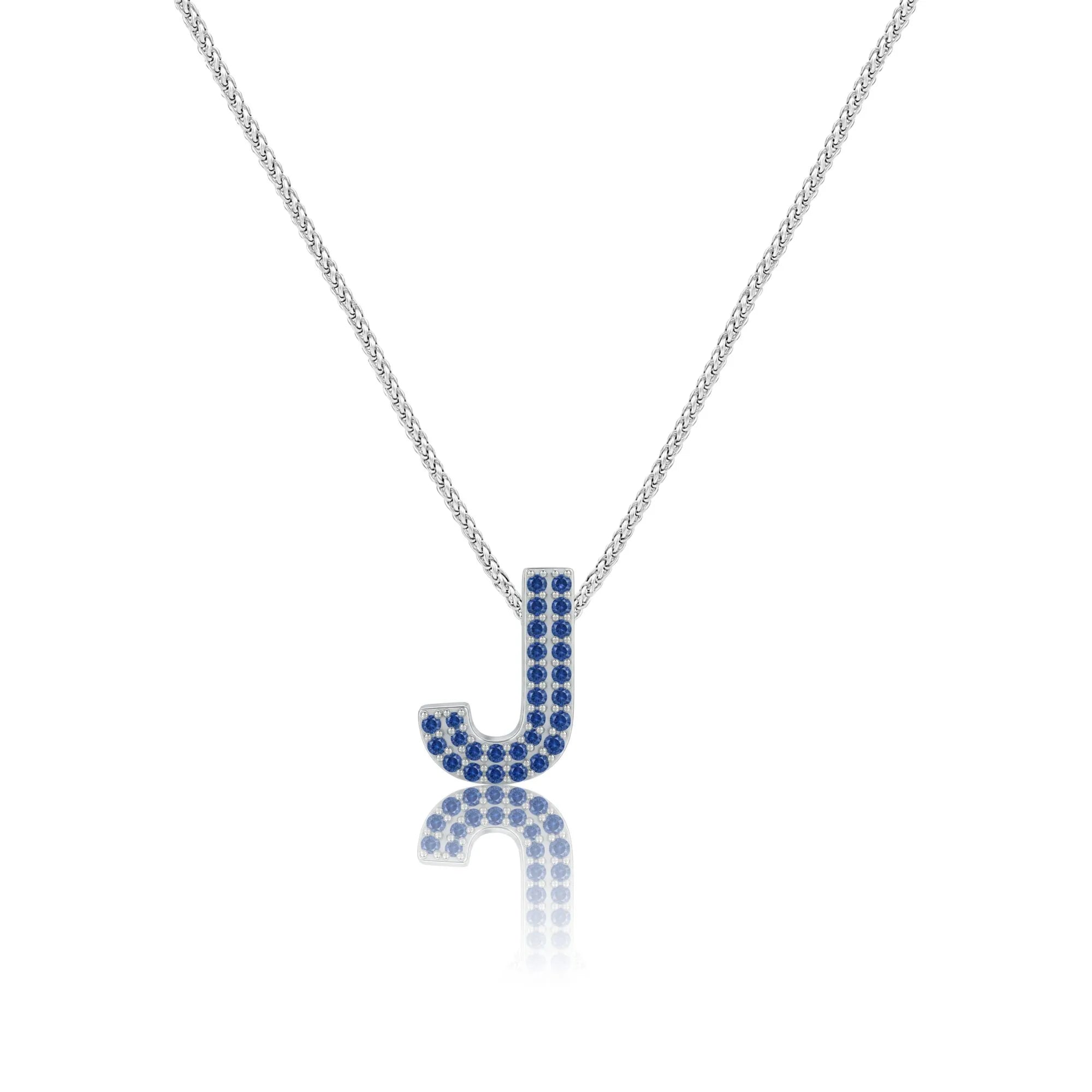 Blue Letter J Charm