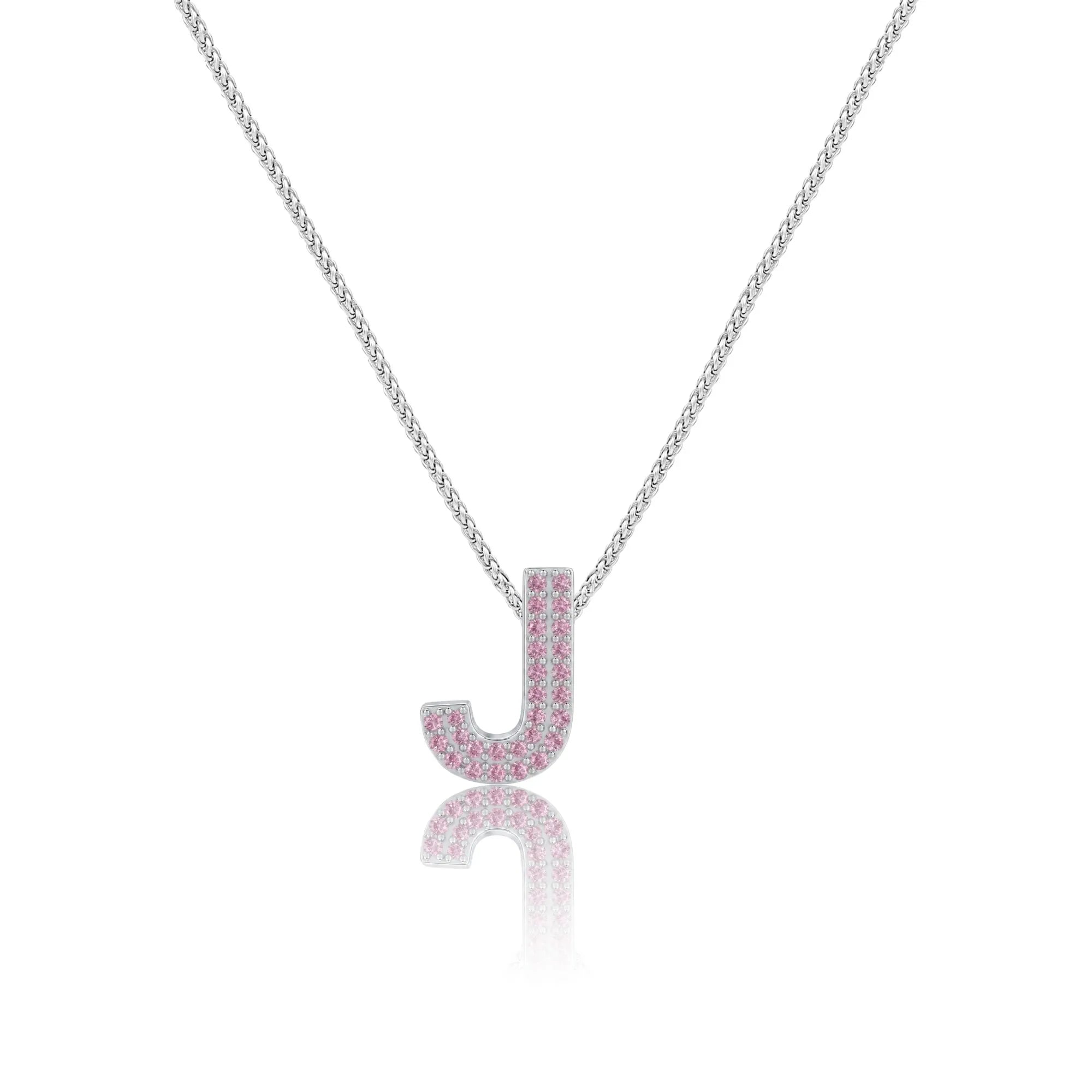 Pink Letter J Charm