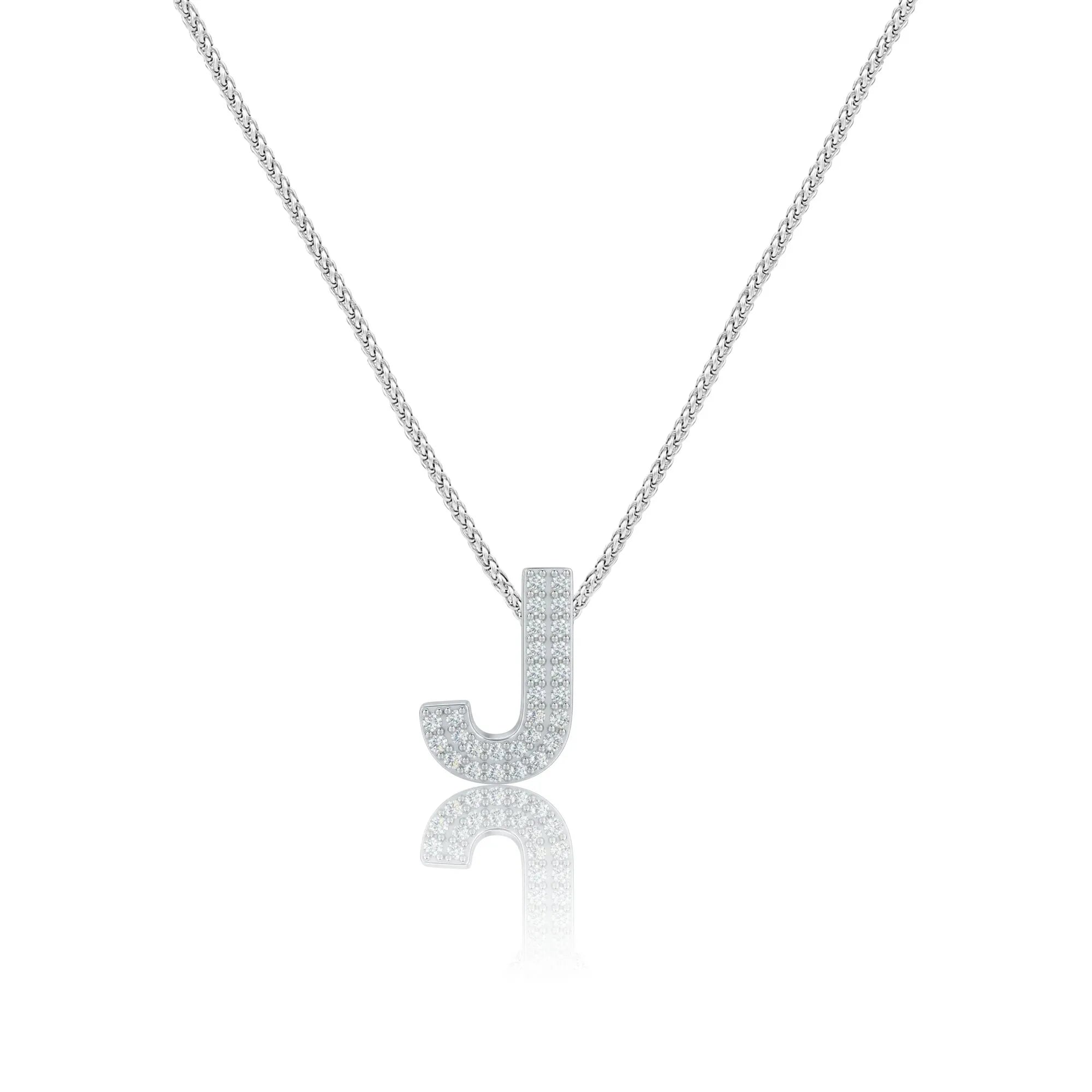 Silver Letter J Charm