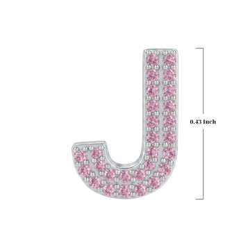 Pink Letter J Charm