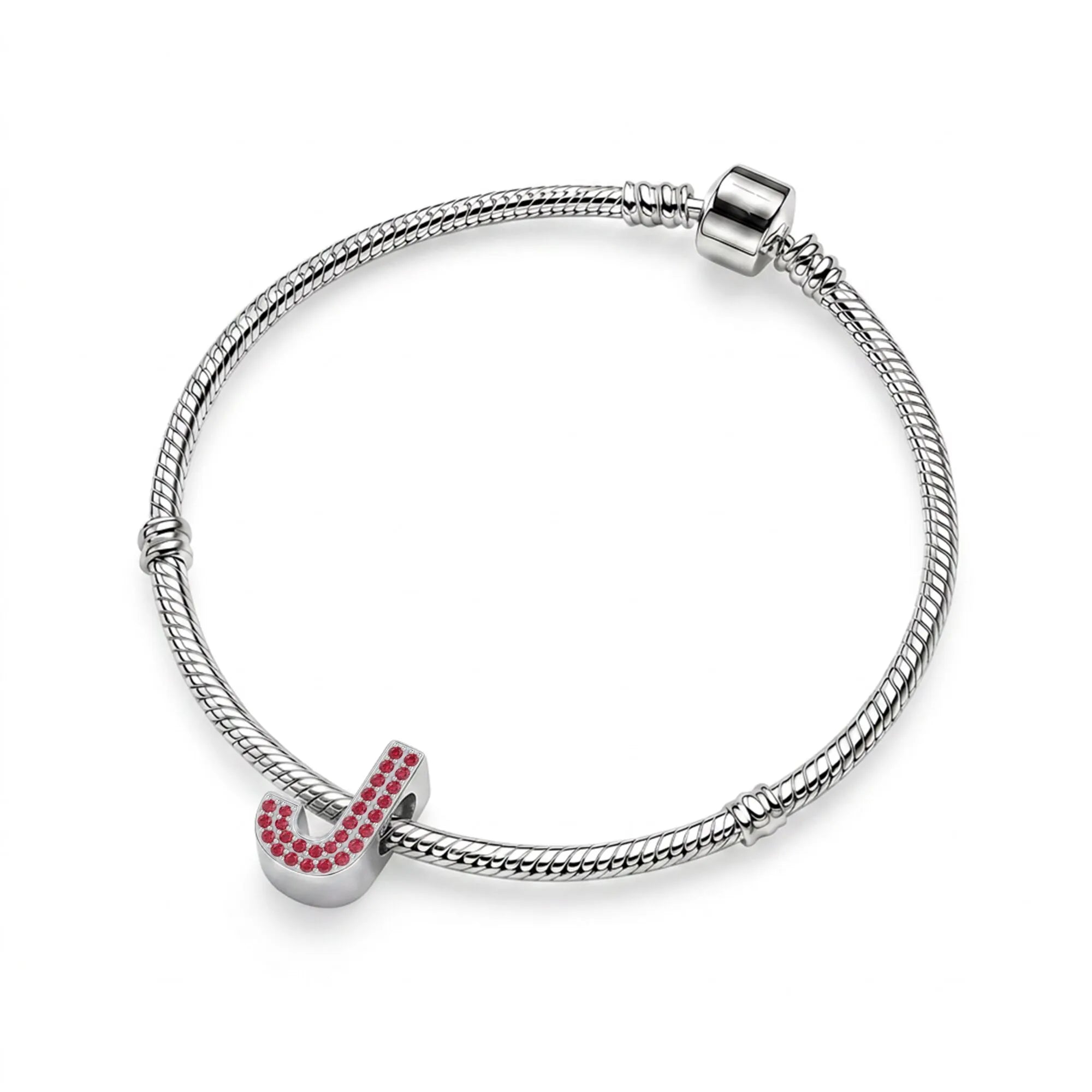 Red Letter J Charm