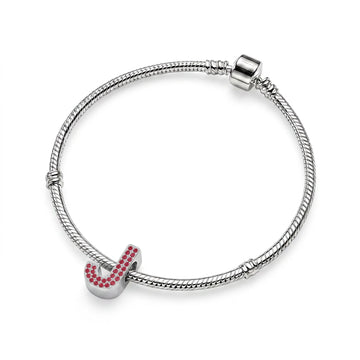 Red Letter J Charm