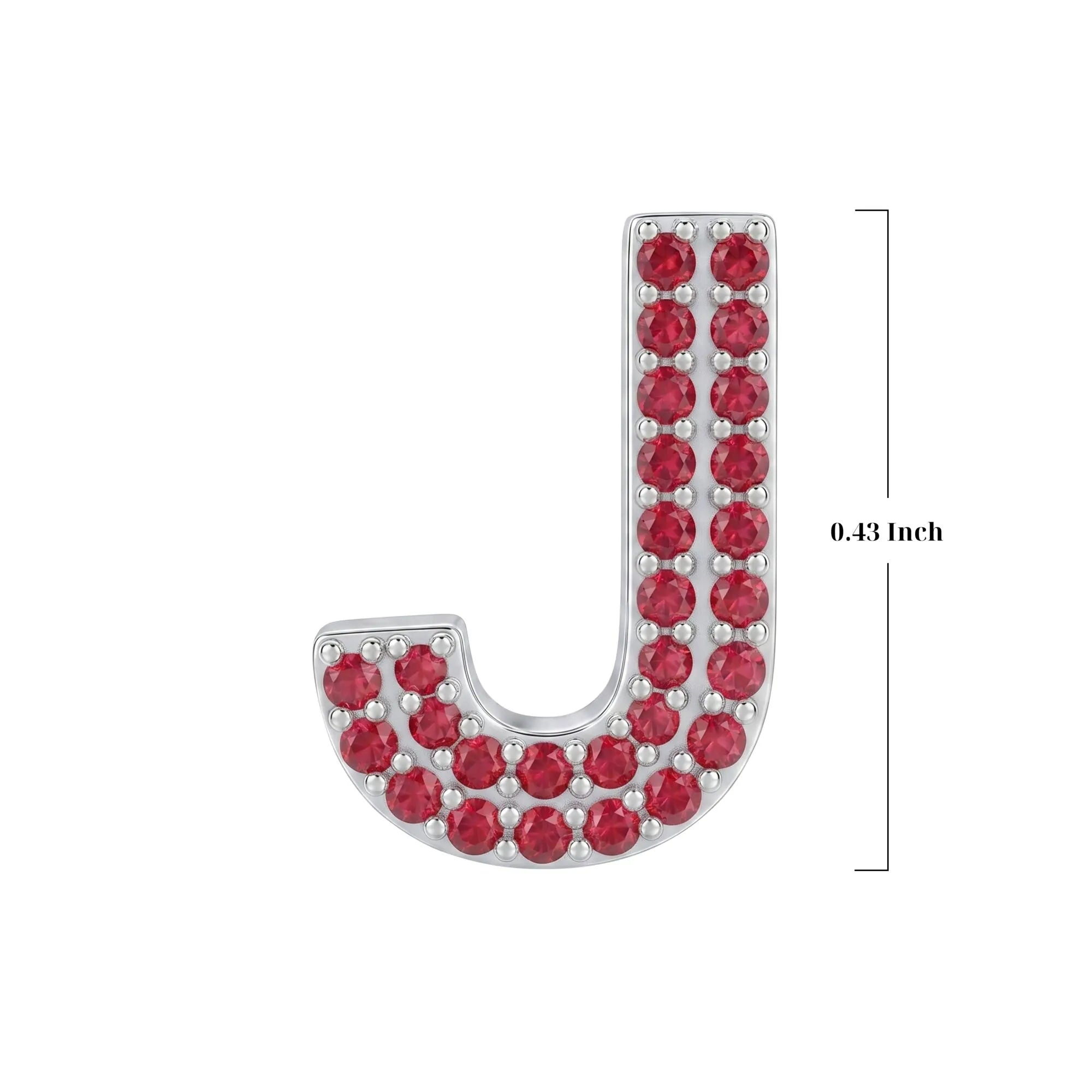 Red Letter J Charm