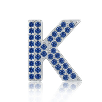 Blue Letter K / Kappa Charm