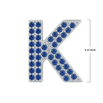 Blue Letter K / Kappa Charm