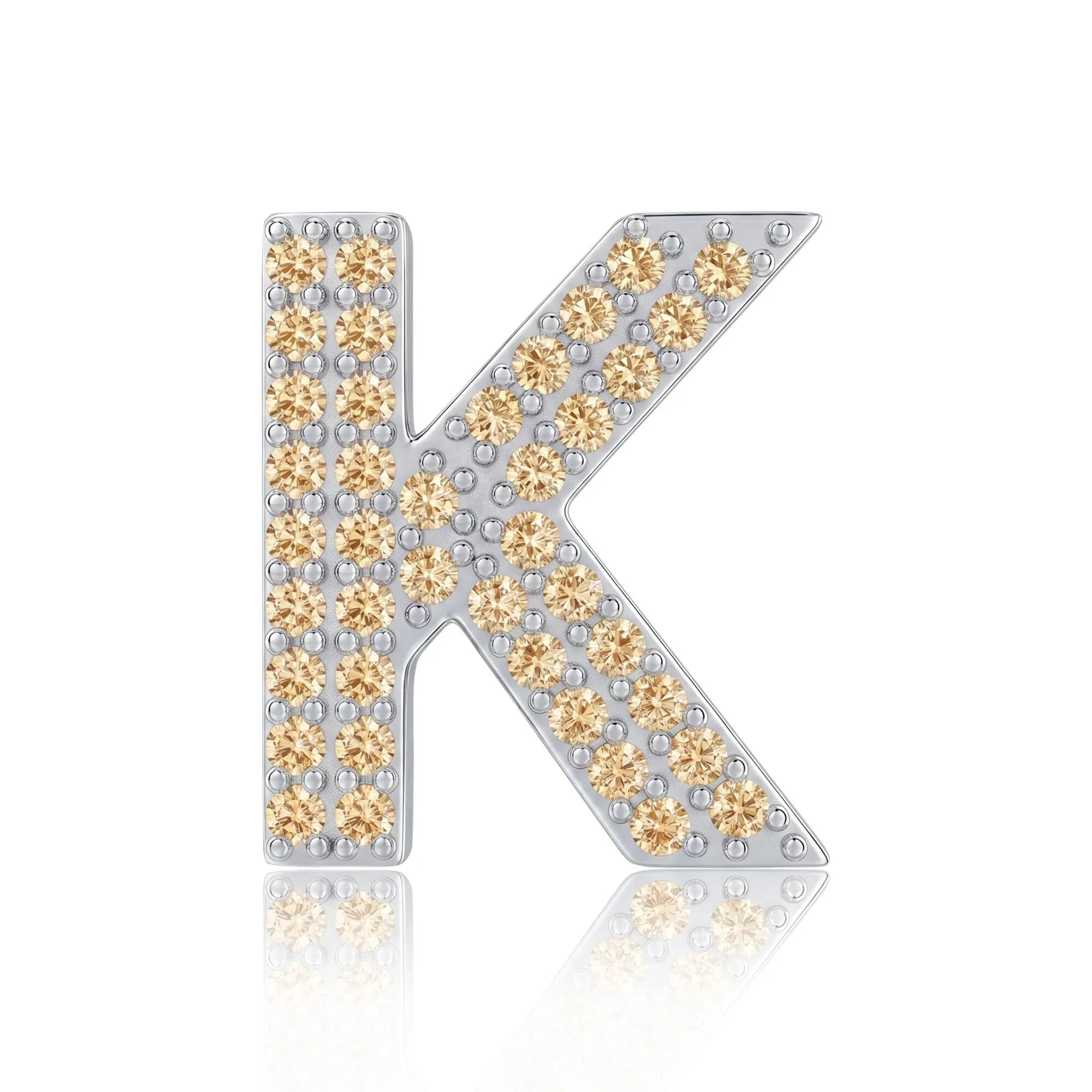 Gold Letter K / Kappa Charm