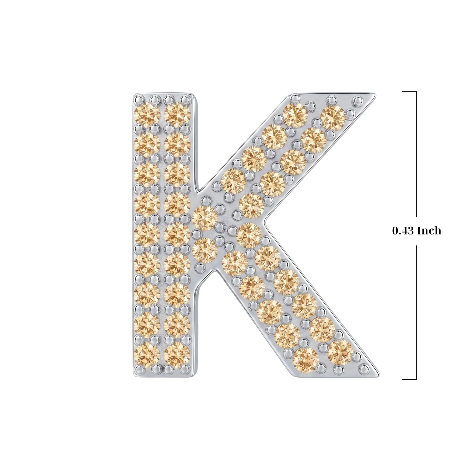 Gold Letter K / Kappa Charm