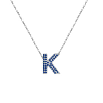 Blue Letter K / Kappa Charm
