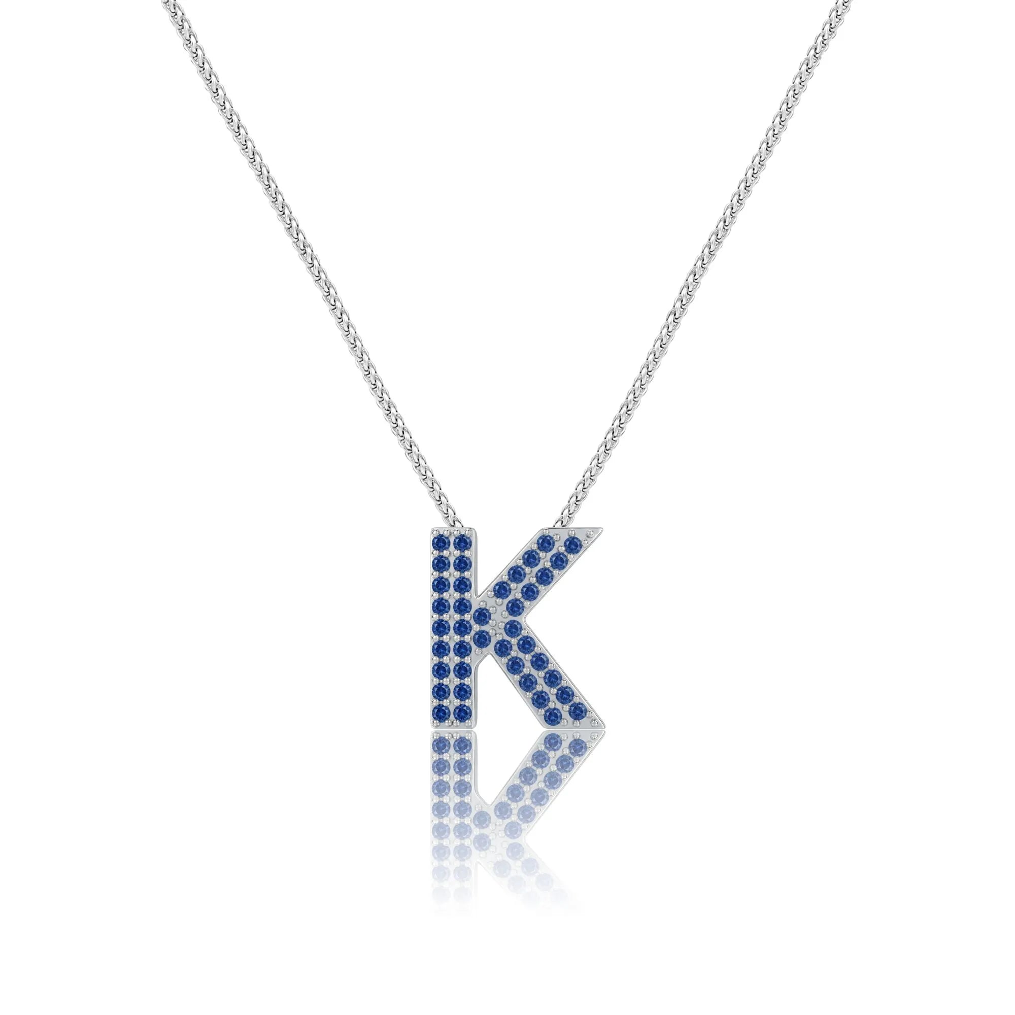 Blue Letter K / Kappa Charm