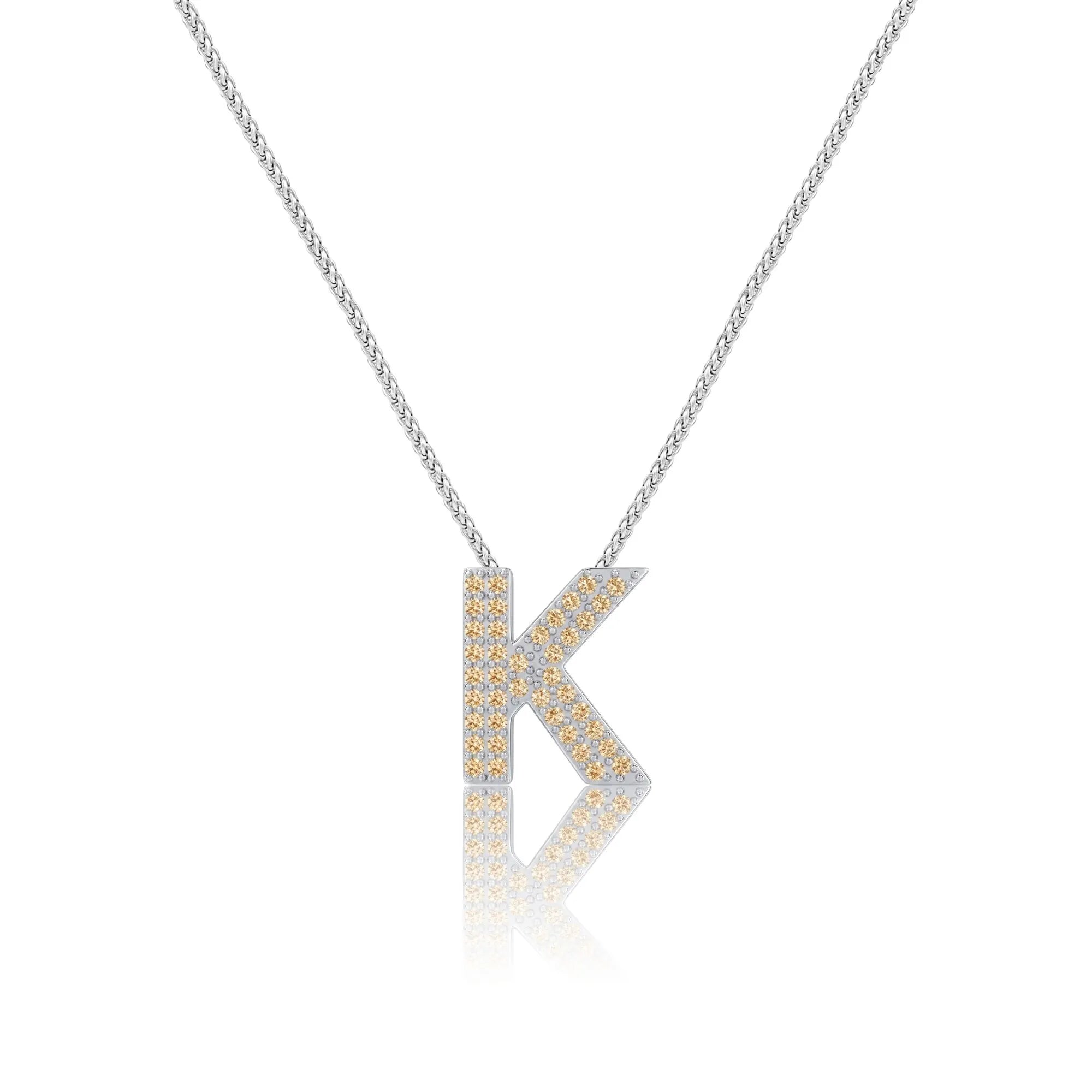 Gold Letter K / Kappa Charm