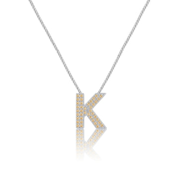 Gold Letter K / Kappa Charm