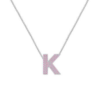 Pink Letter K / Kappa Charm