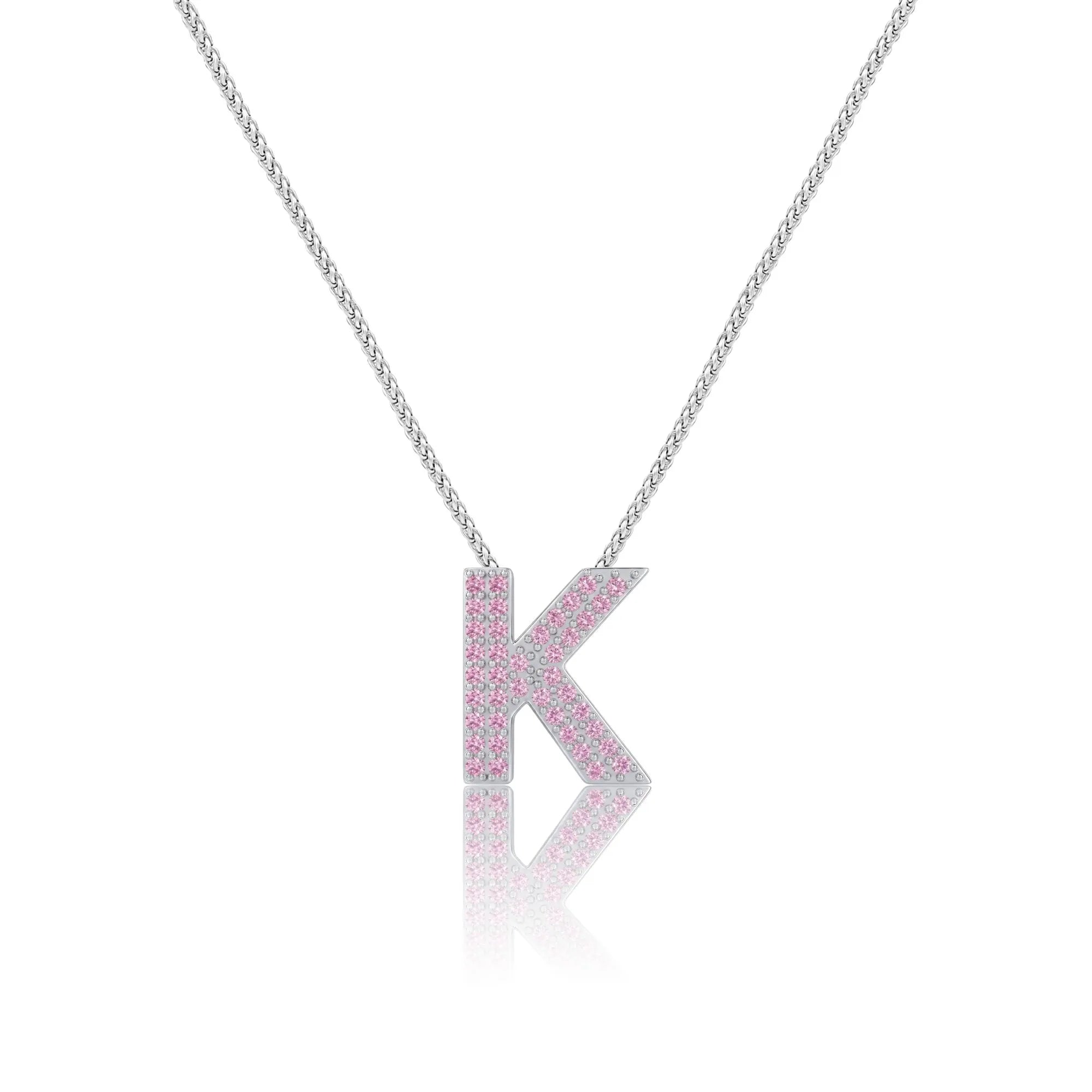 Pink Letter K / Kappa Charm