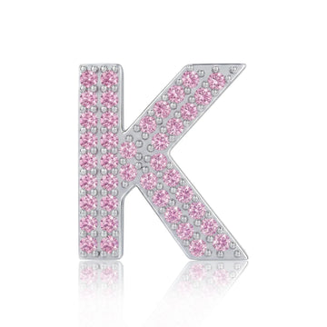 Pink Letter K / Kappa Charm
