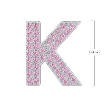 Pink Letter K / Kappa Charm
