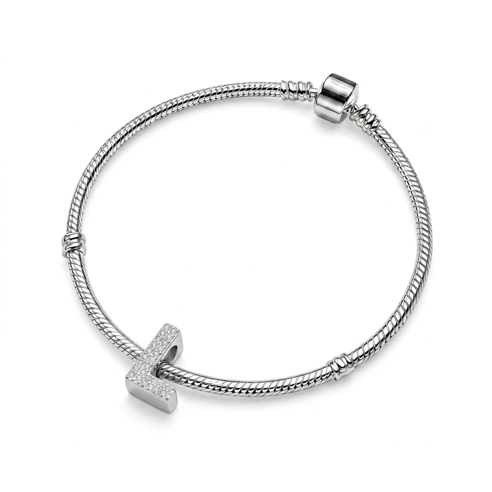 Silver Letter L Charm