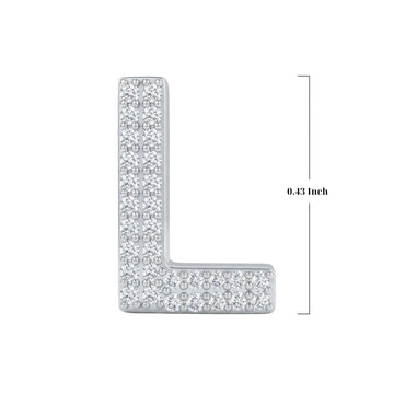 Silver Letter L Charm