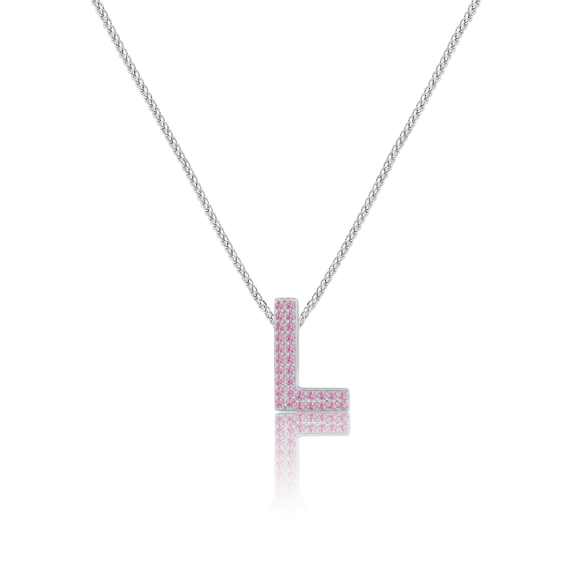 Pink Letter L Charm