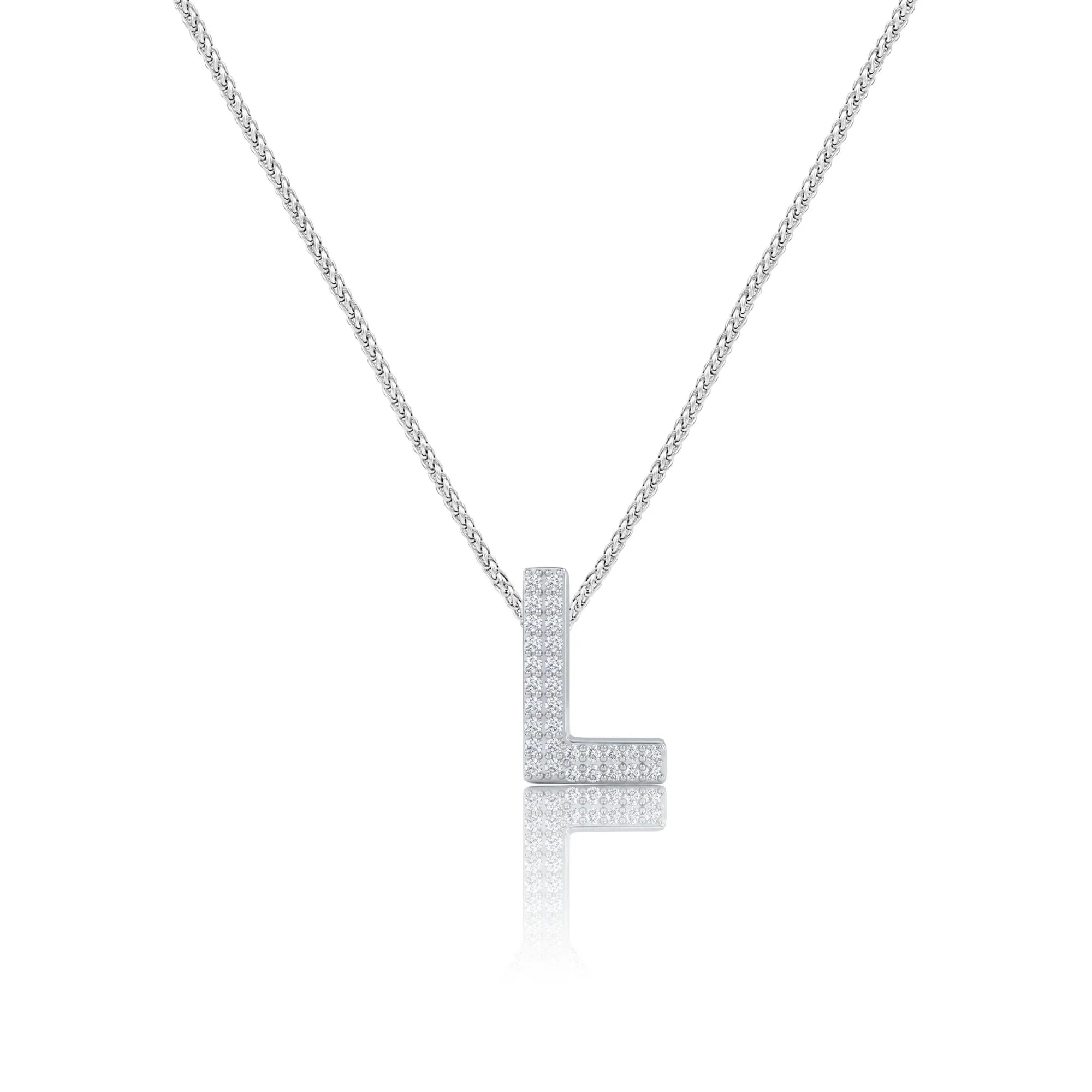 Silver Letter L Charm