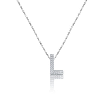 Silver Letter L Charm