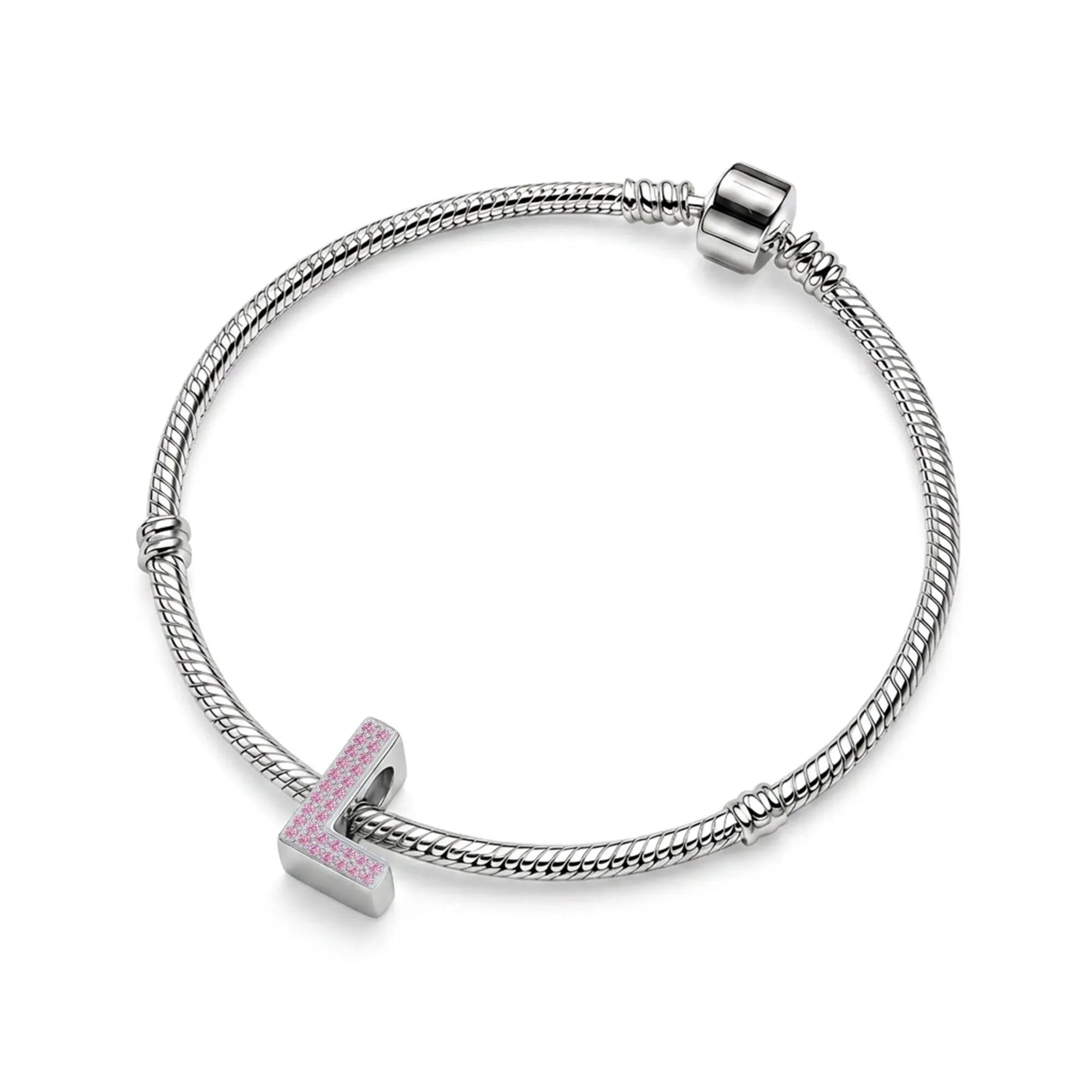 Pink Letter L Charm