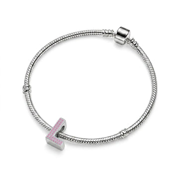 Pink Letter L Charm
