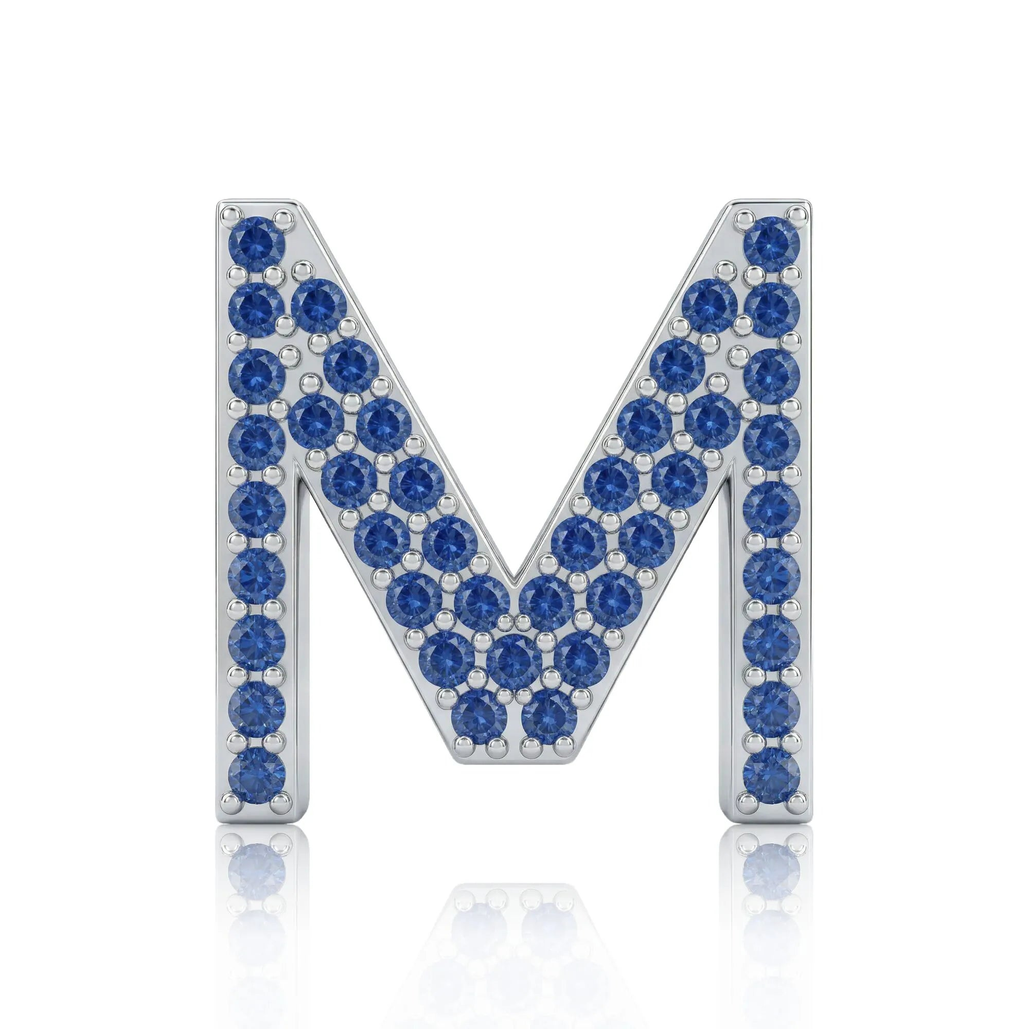 Blue Letter M / Mu Charm