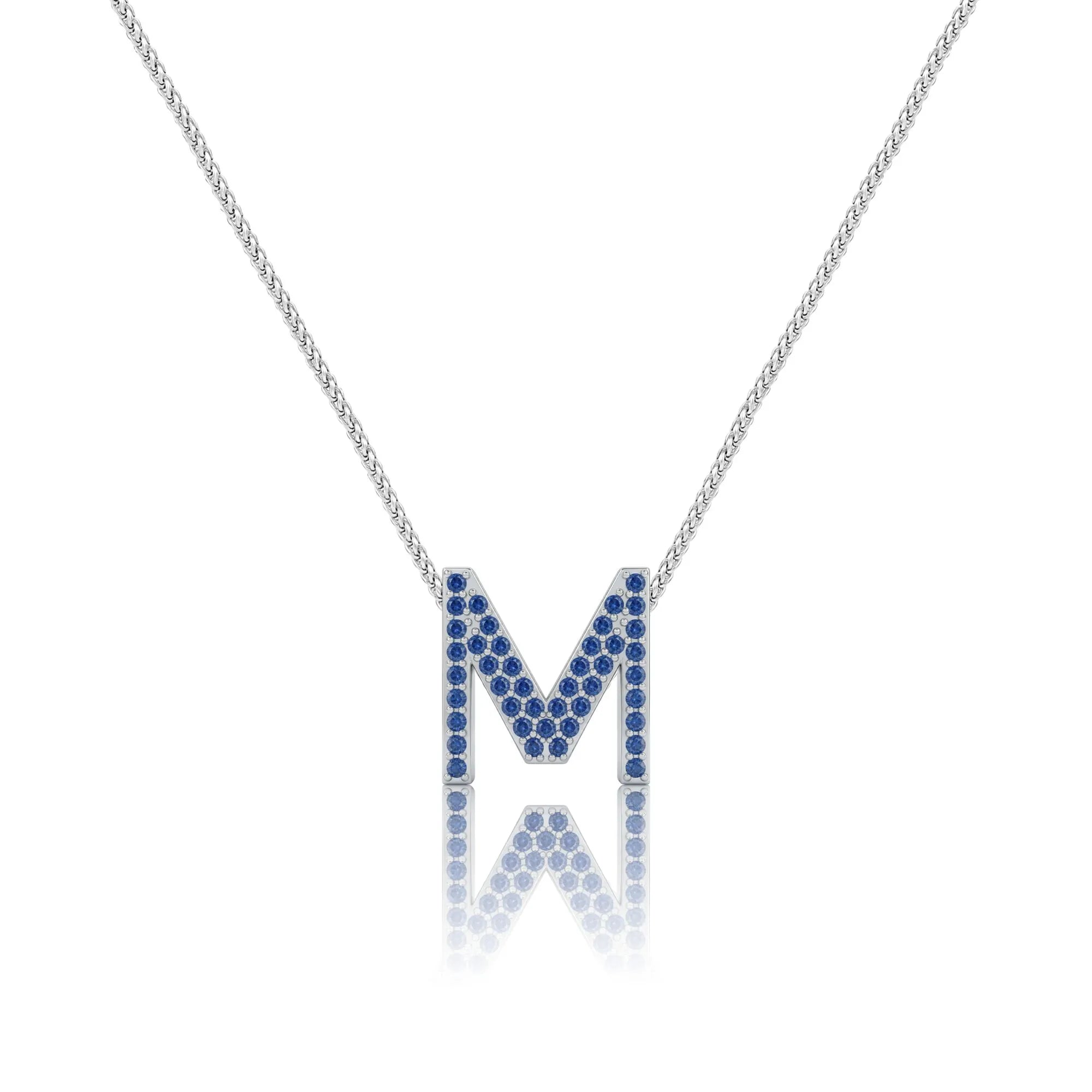 Blue Letter M / Mu Charm