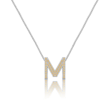 Gold Letter M / Mu Charm