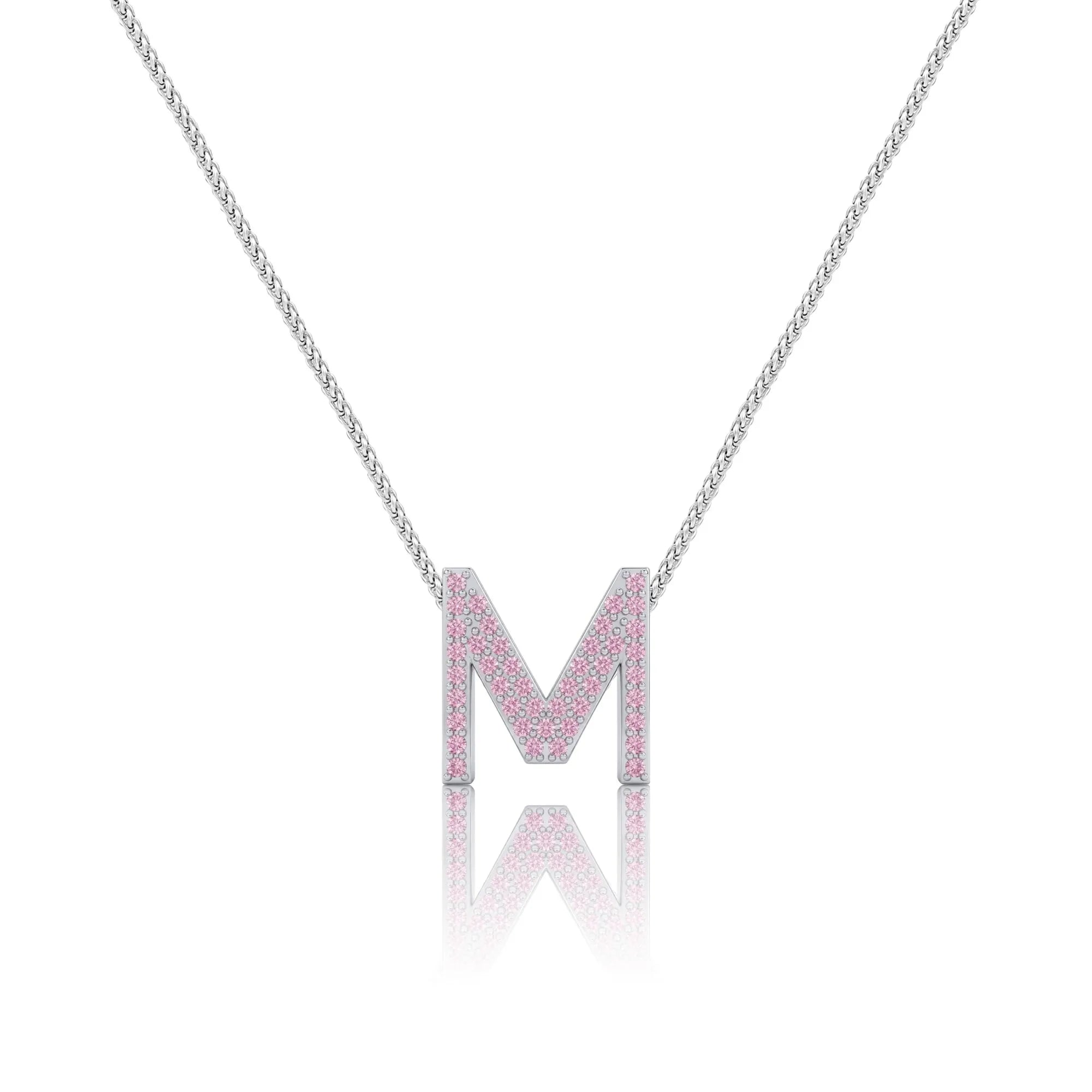 Pink Letter M / Mu Charm