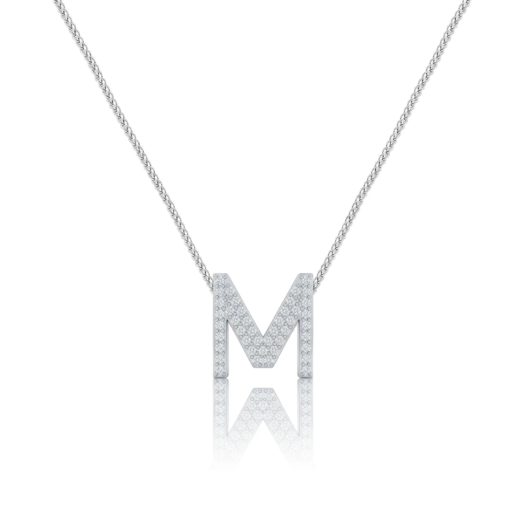 Silver Letter M / Mu Charm