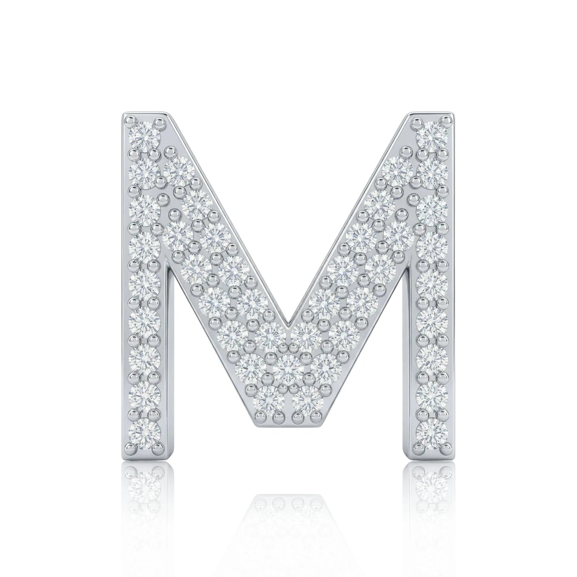 Silver Letter M / Mu Charm