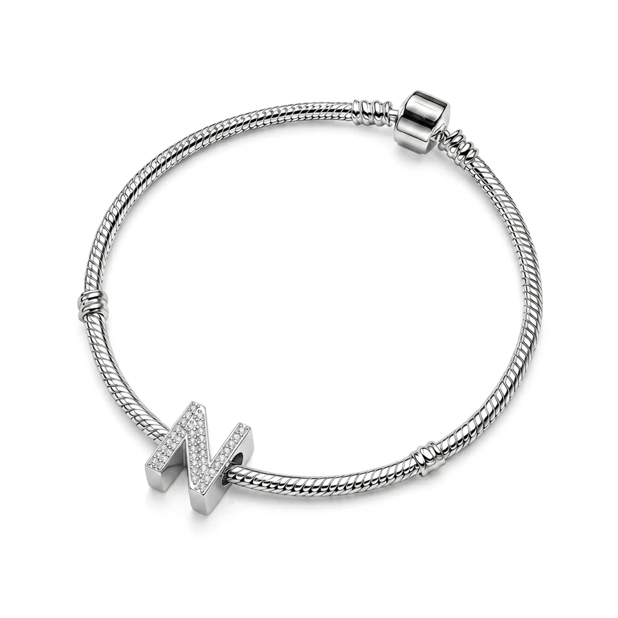 Silver Letter N / Nu Charm