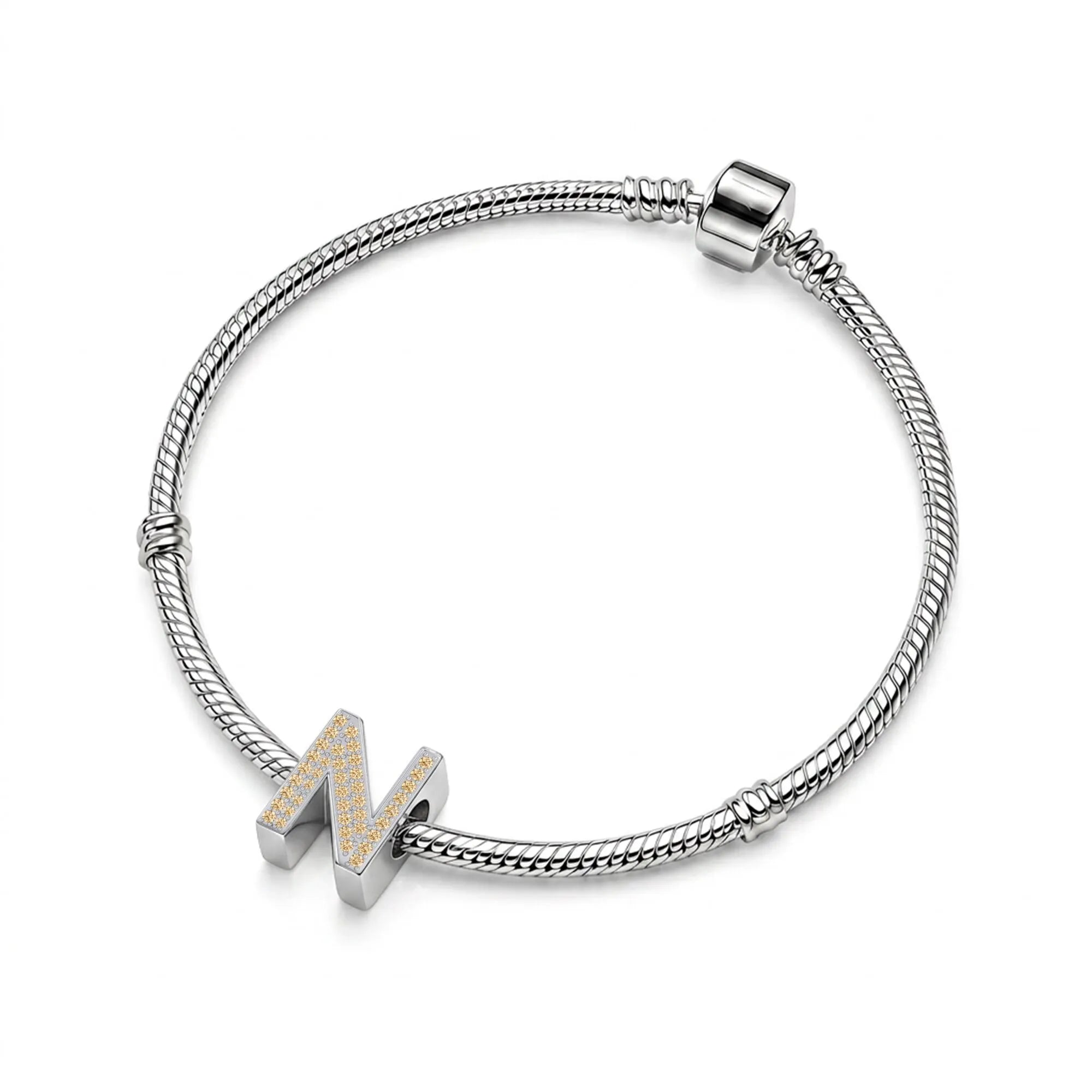 Gold Letter N / Nu Charm