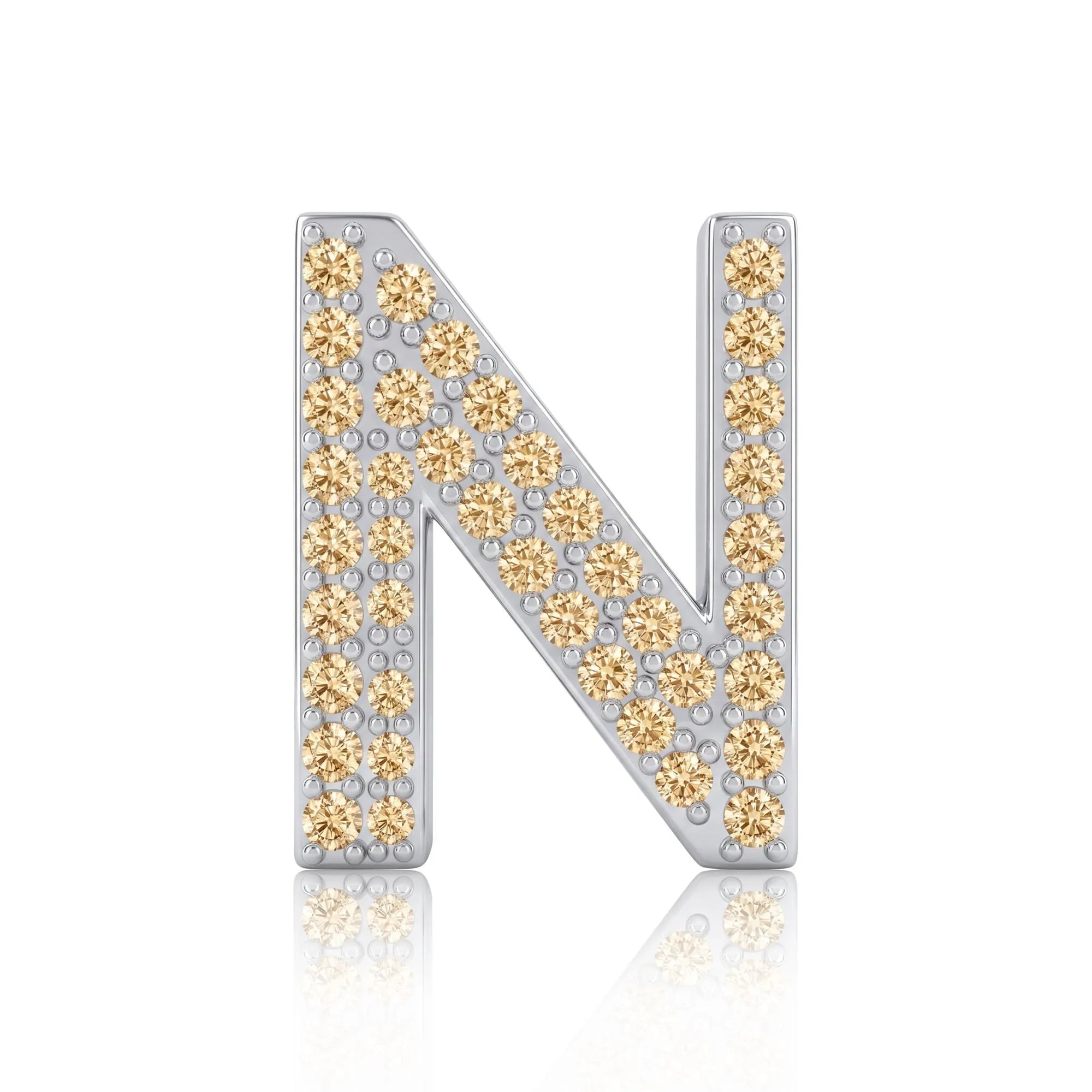 Gold Letter N / Nu Charm