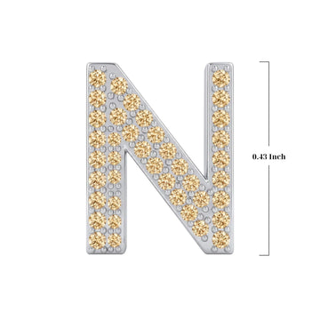 Gold Letter N / Nu Charm