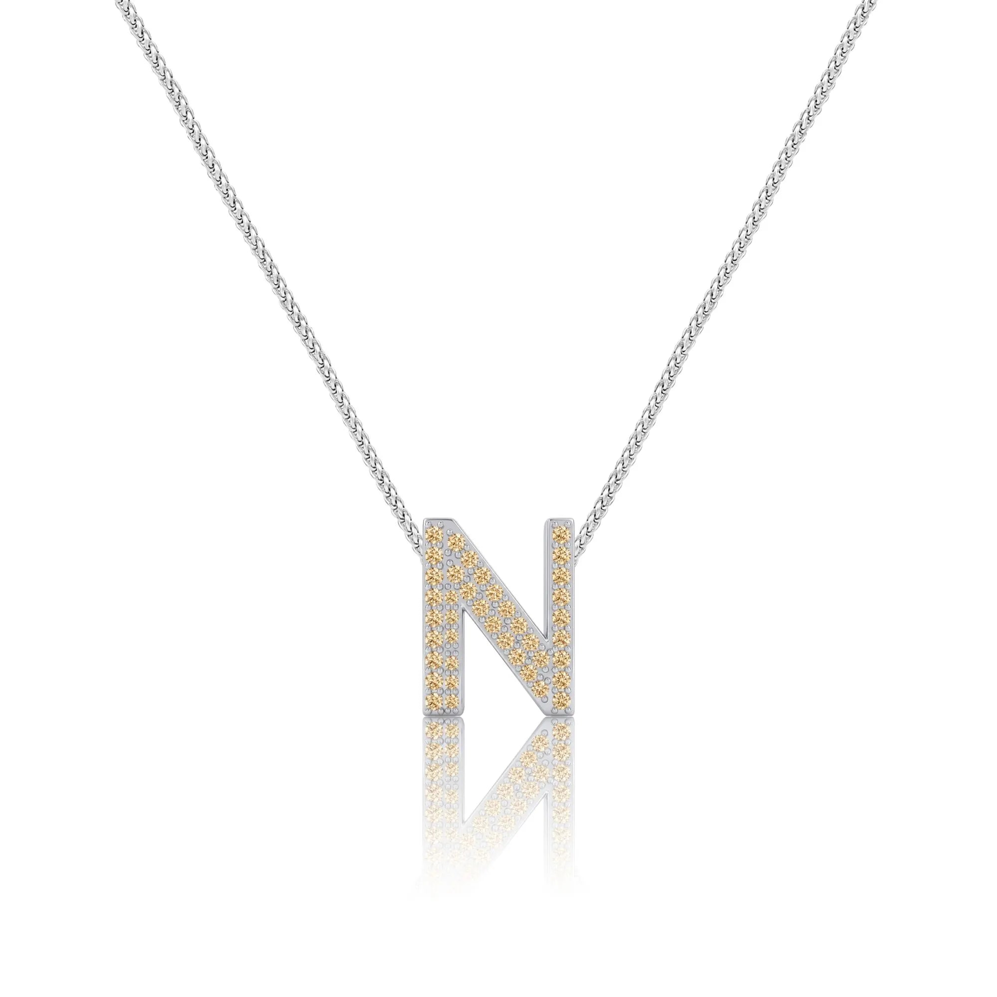 Gold Letter N / Nu Charm