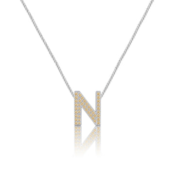 Gold Letter N / Nu Charm